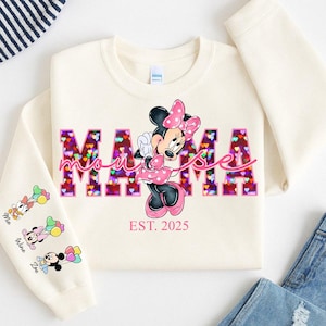 Nomes personalizados de mamãe e rato para crianças em PNG, nome personalizado para crianças na manga, design de camiseta combinando com a família de ratos, mãe e bebê em PNG, camiseta com design de família