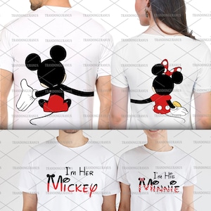 Dubbelzijdig zijn en haar muis Valentine Png, paar bijpassende shirt, magisch koninkrijk, Valentijnsdag Png, familievakantie Png, familie-uitje Png