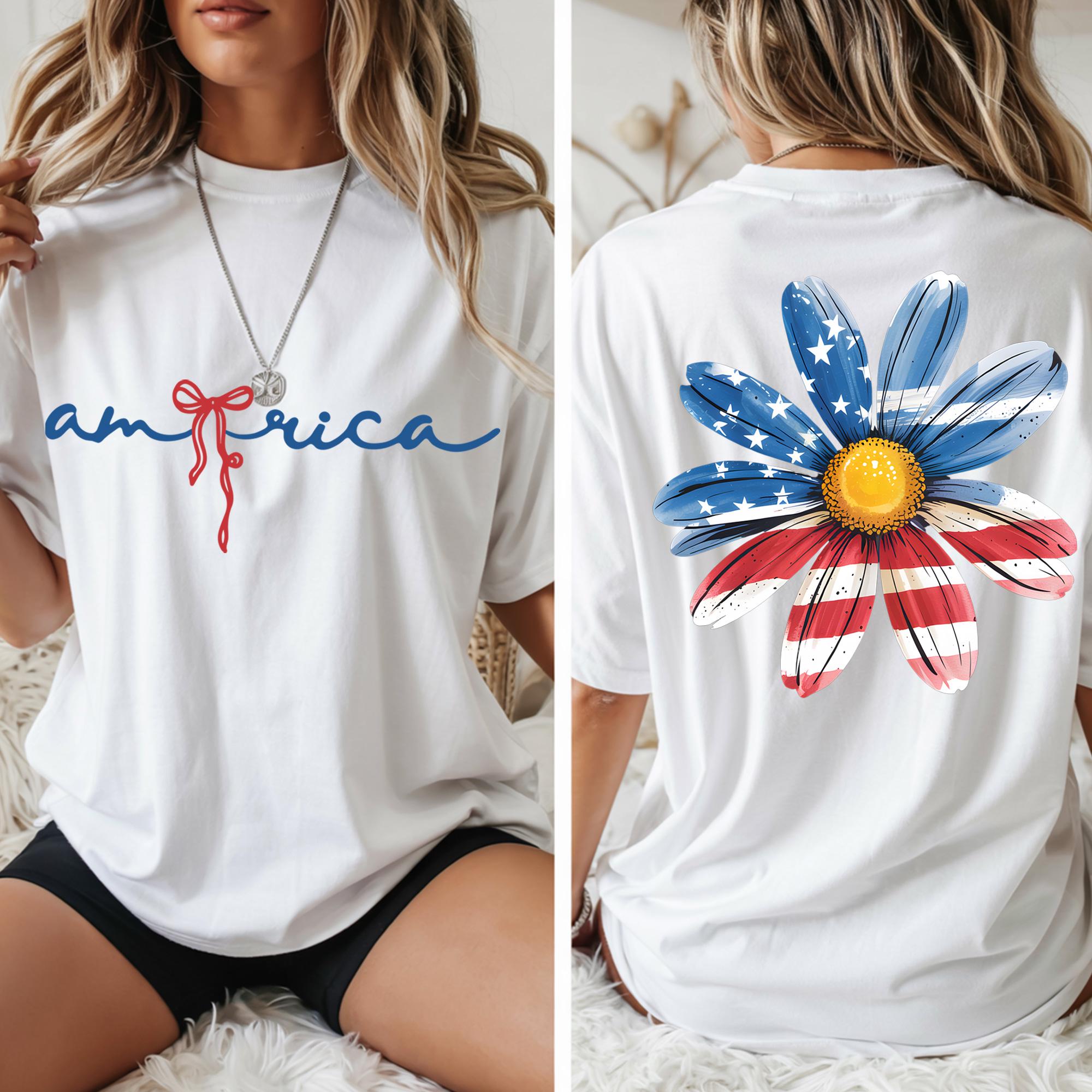 4th of July Design Png Bundle, Coquette 4th of July Png, American Flag ...
