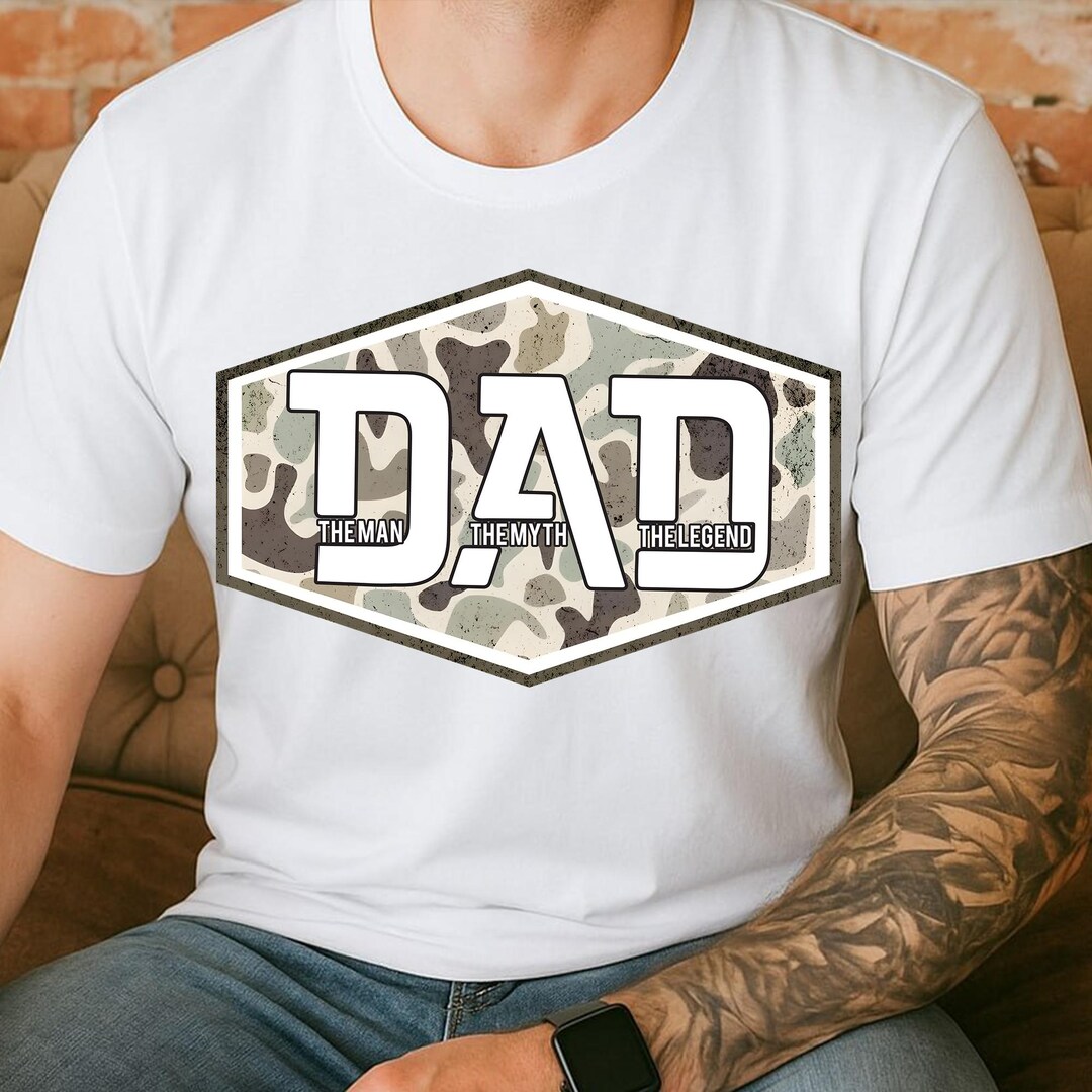 Retro Camo Dad Png, the Man the Myth the Legend Png, Dad Camouflage Png ...