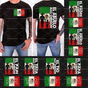 Pakiet El Abuelo Mas Chingon PNG, meksykańska flaga PNG, hiszpański tata PNG, Regalos Para El Dia Del Padre, prezenty z okazji Dnia Ojca, Mejor Papa PNG