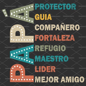 Papá Dalmatian Dots Png, Spanish Dad Png, Father's Day Png, El Mejor Abuelo Png, Worlds Best Grandpa Png, Dia Del Padre Png, Papa Sweatshirt