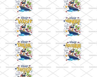 Custom Cruise Vacation 2026 Png Bundle, Family Trip Png, Mouse And Friends Png, Magical Kingdom, Cruise Family Trip Png, Family Vacation Png