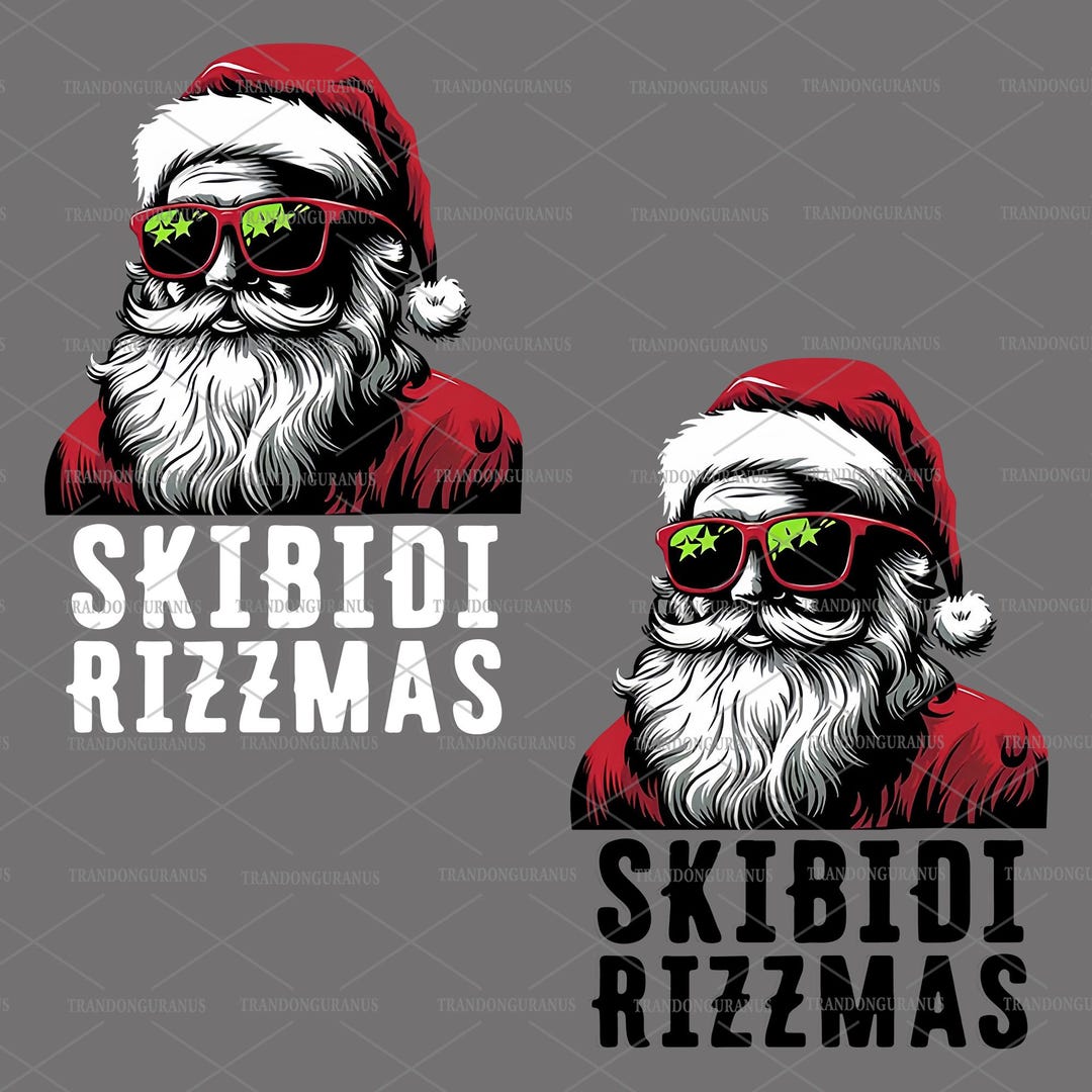 Skibidi Rizzmas PNG, Frohe Rizzmas Png, Rizz die Saison Png, Rizzmas ...