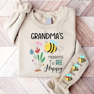 Motivos Personalizados Da Vovó Para Abelha Feliz Png, Feliz Dia Das Mães, Camisa Personalizada Da Avó Abelha, Nome Da Avó E Dos Netos Png, Presente Para A Mãe