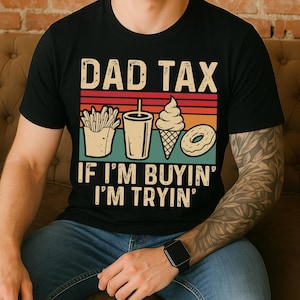 Pacote de Imposto de Pai Se Eu Vou Comprar, Vou Tentar em PNG, Camiseta Retro de Imposto de Pai em PNG, Humor de Pai em PNG, Pai Legal em PNG, Presente para Pai, Dia dos Pais, Vida de Pai em PNG