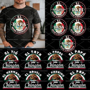El Papa Mas Chingon Png バンドル、パーソナライズされたスペイン語 Dad Png、Papa Mexicano Png、Dia Del Padre、Papá Png、Eres Mi Heroe、ハッピー父の日