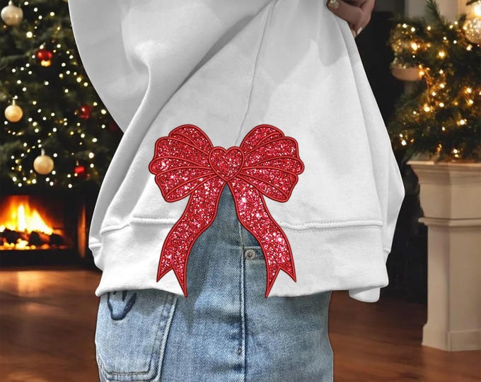 Sweatpants W/ Bow Embroidery Detail