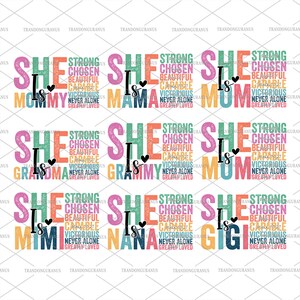 Bundle elle est maman Svg, Svg maman forte rétro, Svg religieux, Svg vie de maman, verset de la Bible, Svg fête des Mères, Svg chrétien, fichier pour Cricut