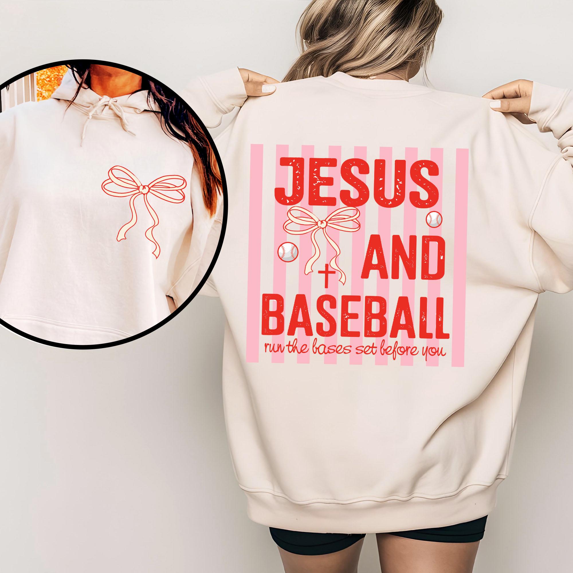 Coquette Jesus & Baseball Png, Christian Graphic Png, Jesus Fan ...