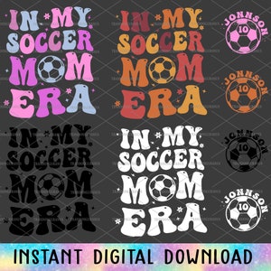 Bundle benutzerdefinierte In meiner Fußball Mom Ära, Fußball-Mama-Svg, glücklicher Muttertag-Svg, Fußball-Spieltag, Sport-Mama-Svg, Fußball-Saison, Geschenk für Mama