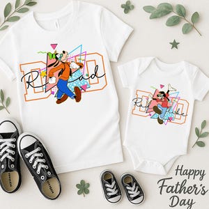 Cartoon Rad Dad Bundle png, Rad Like Dad png, Dad Cartoon Movie png, bijpassend shirt vader en kind png, Vaderdag png, cadeaus voor papa png