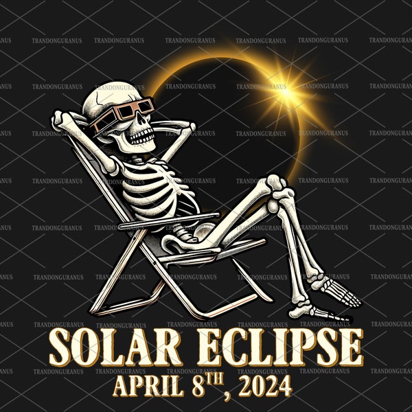 Funny Skull Solar Eclipse Png, Total Solar Eclipse 4.08.24 Png, Path of Totality, Spring America Eclipse, Twice In A Lifetime 2017 2024 Png