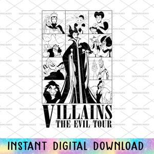Villains Tour Svg, Villains Wicked, Spooky Season, Trick Or Treat Svg, Bad Girls, Happy Halloween Png, Family Trip Svg, Bad Witches Club Svg