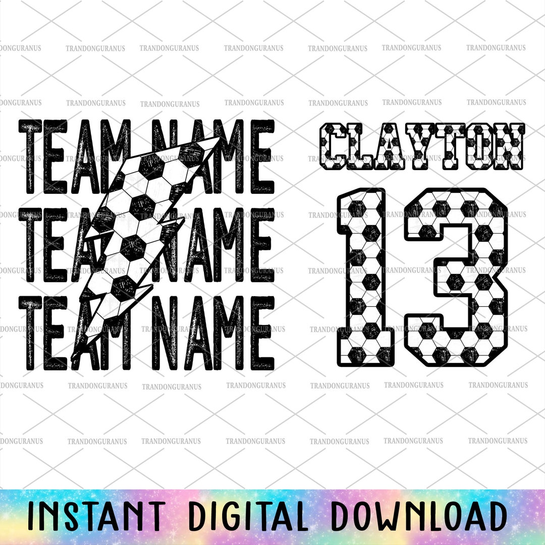 Personalized Soccer Team Name Png, Soccer Png, Soccer Game Day Png, Add