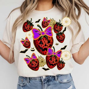 Fraise d'été effrayante png, Baies png effrayantes, fruit fantôme png, fraise et fruit d'Halloween png, Halloween été png, saison effrayante png