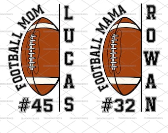 Bundle Custom Name And Number Football Mama Svg, Football Mom Svg, Football Game day, Sports Mom Png, Happy Mother's Day,Cut File For Cricut