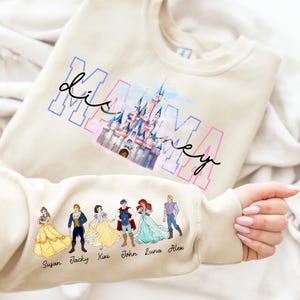 Princesa Mamãe Personalizada PNG, Mamãe Est com Nome de Criança na Manga PNG, Príncipe e Princesa PNG, Princesa Mamãe Personalizada PNG, Presente de Dia das Mães