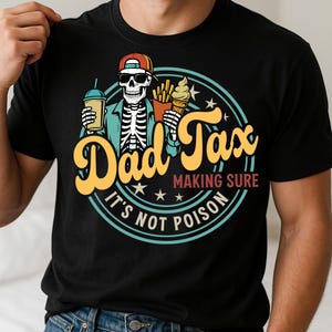 Papa s'assurer que ce n'est pas du poison png, impôt rétro pour papa, humour drôle de papa, papa squelette png, fête des pères, définition de papa png, cadeau pour papa