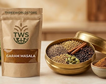 Auténtico Garam Masala en Polvo - Mezcla de especias indias hecha a mano - Aromático y recién molido