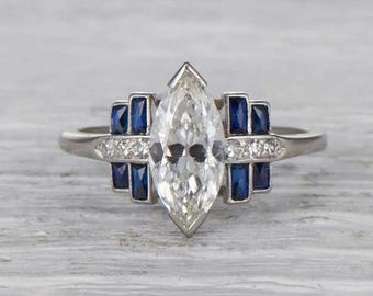 Anel com diamante de laboratório e Mickey Mouse torcido, anel de noivado em ouro bicolor, anel Disney encantado, anel art déco, anel com diamante de moissanita