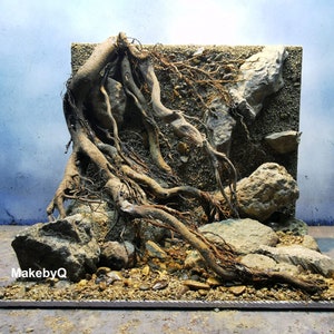 Aquarium Decor, Aquarium background,Aquarium decoration,Fish Tank decor, Shrimp Tank Decor