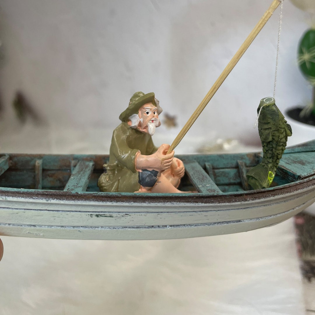 Floating Aquarium Boat,aquarium Decor,aquarium Decoration,fish Tank Decor,handmade Etsy