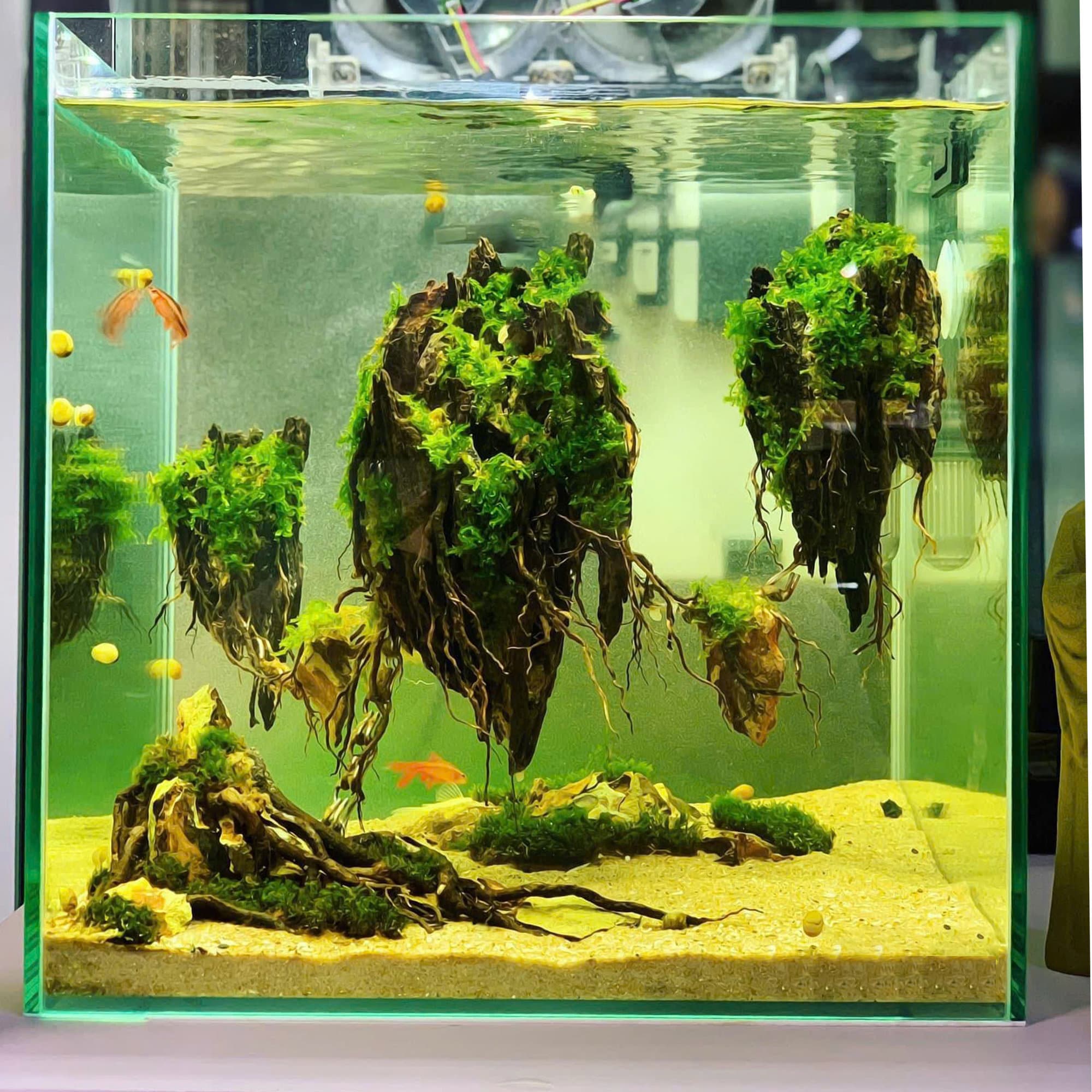 Piante Finte Per Acquario 16 Pezzi - Verde, In Plastica Sicura, Decorazione Per Pesci - Foto 6