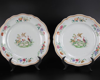 ヴィンテージ中国製7.2インチプレート、千花模様の中国製プレート