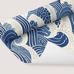 Peel and Stick Wave Wallpaper Vintage Boho Beach Tropical Pattern ...