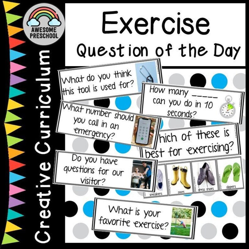 Exercise - Question of the Day (creative Curriculum®) - Etsy