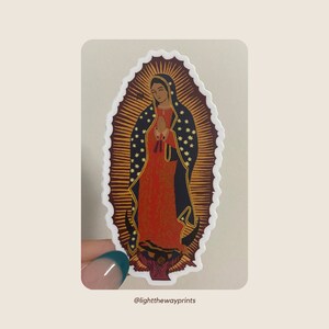 Sticker Notre-Dame de Guadalupe | Catholique | Vierge Marie | Cadeau catholique | Sticker catholique