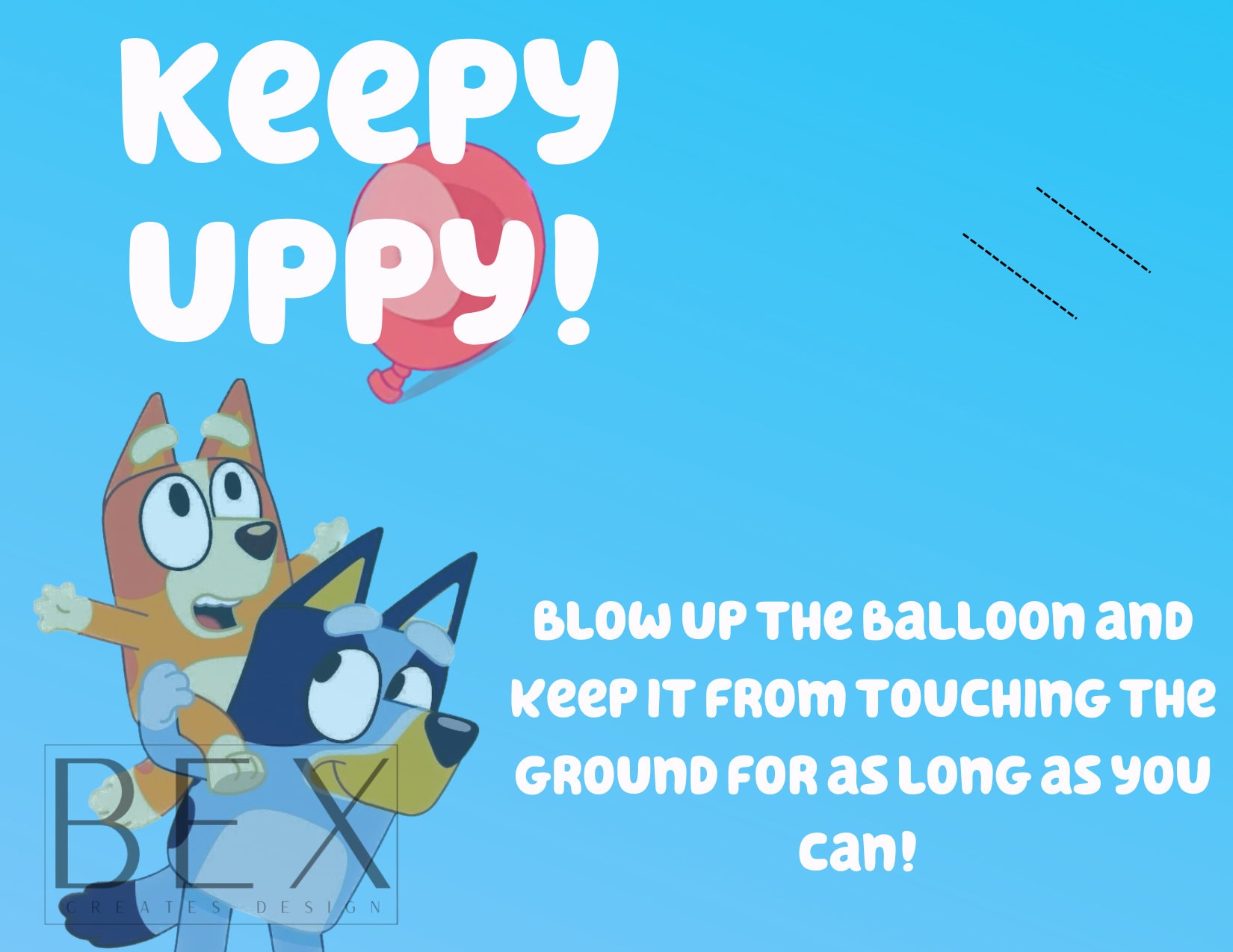 Bluey Party Favor 3 Pack Includes Keepy Uppy Sticky Gecko Etsy Australia