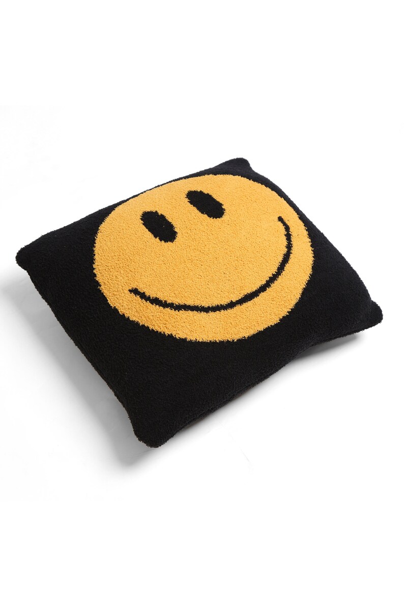 Apricusnew Happy Face Print Cushion Cover Luxury Soft Couch Pillow