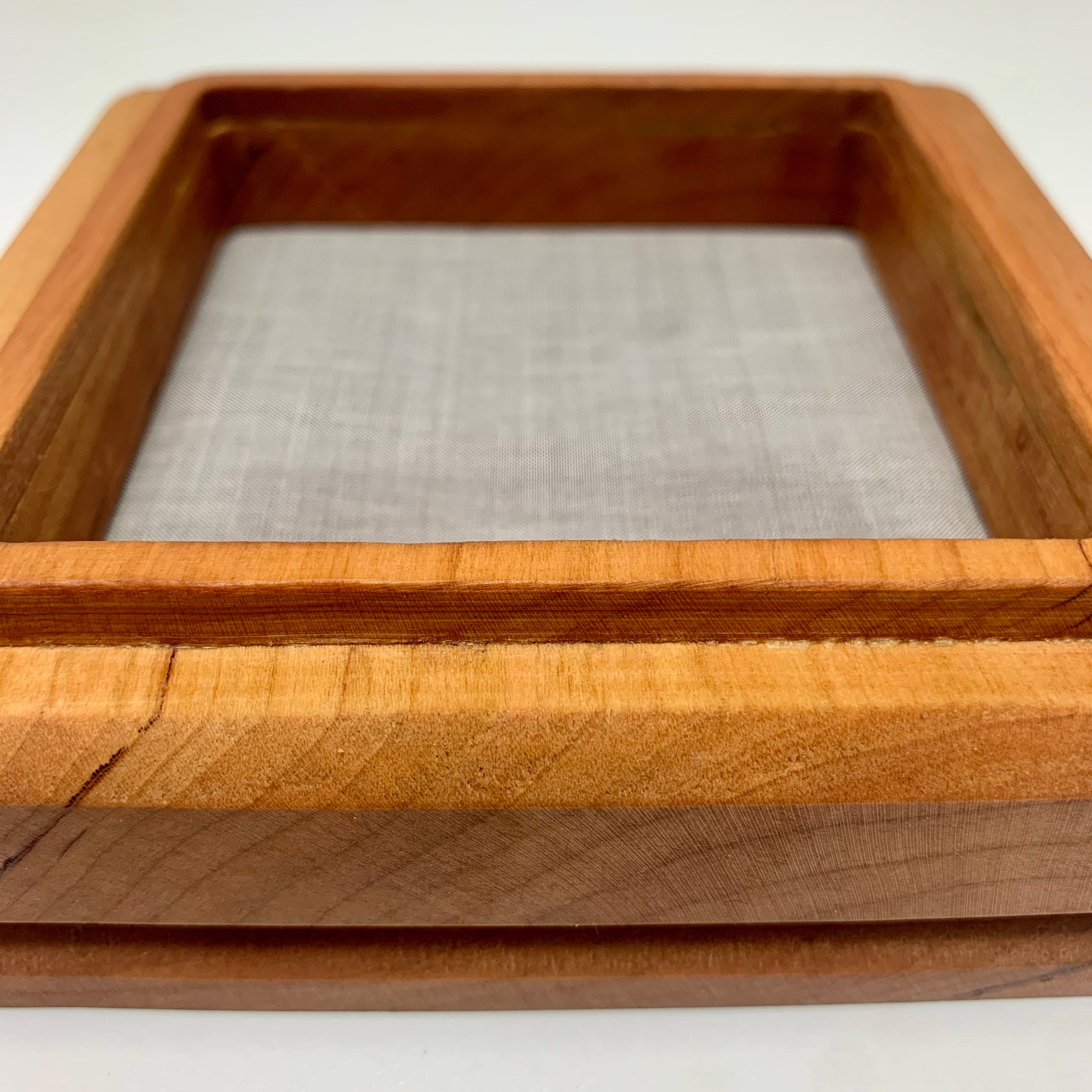 Pollen Sifting Kief Box for Herbs & Cannabis / Cherry Hardwood Etsy