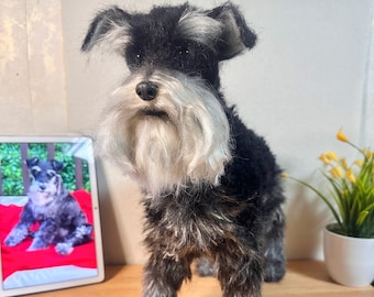 AANGEPASTE hondenreplica | Huisdiervilt pluche | Gepersonaliseerde wollen huisdiersculptuur | Herdenkingscadeau huisdier | Cadeau voor dierenliefhebber