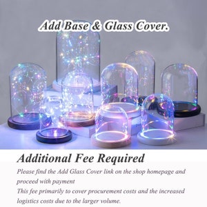 Additional Fee For Wooden Base & Glass Cover