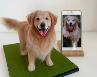 CUSTOM Dog Replica | Pet Felt Plush | Personalized Wool Pet Sculpture | Pet Memorial Gift | Gift For Pet Lover