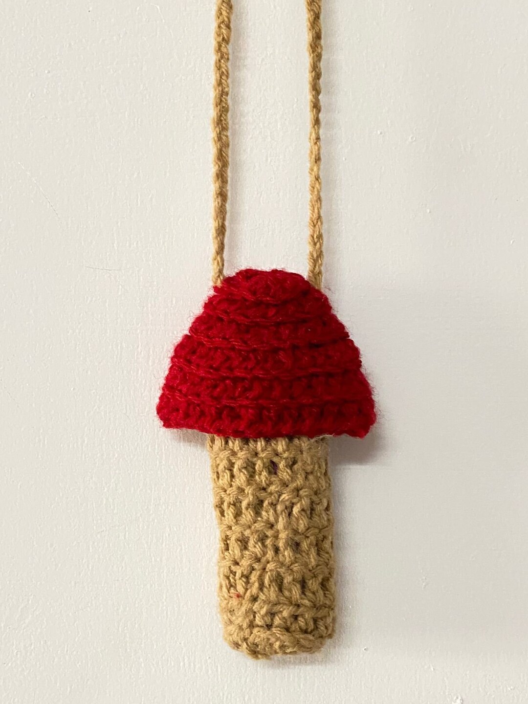 Retro Blaze Crochet Mushroom Lighter Holder Etsy