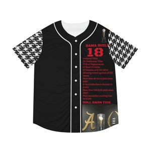 Alabama Football Resume Men&#39;s Baseball Jersey (AOP)
