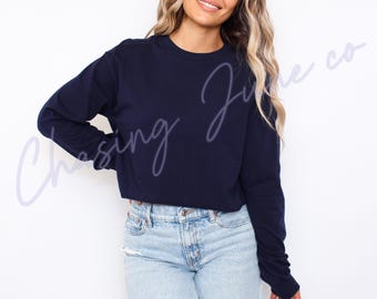 Camisa de manga larga en blanco / Camiseta de algodón pesado Gildan 5400 / Top unisex de algodón liso / Neutral Venta al por mayor en blanco / Lista para planchar o usar