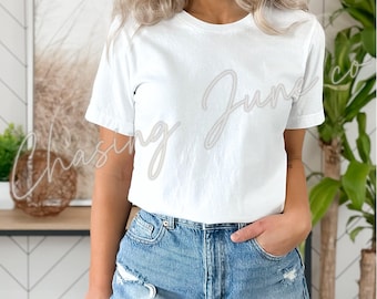 Bella Canvas 3001 CVC | Soft Vintage-Feel Tee | Unisex Premium Cotton Blend Shirt | Neutral Everyday Essential | Boutique Quality Blank