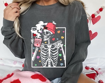 Valentine Skeleton, DTF Transfers, Ready to Press, T-shirt Transfers, Heat Transfer, Direct to Film, Skelly DTF Transfers, Valentines Shirt