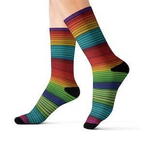 Radiant Rainbow Stripes: Bold & Colourful Socks for Every Day Pride