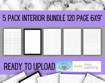Digitales Journal Kdp Interior Bundle 6x9 ”Low Content Bücher