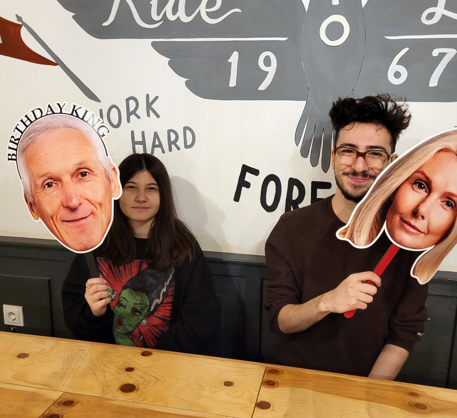 Face on a Stick, Head on a Stick, Bachelorette Heads, Groom Heads