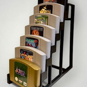N64-XL / ディスプレイ スタンド - 最大 7 つのカートリッジに対応する 3D プリント #GD-No-070
