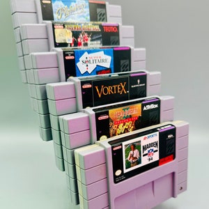 SNES US Universal Stand / Display Stand - 3D printed for 7 Cartridge / Module #GD-Nr-061