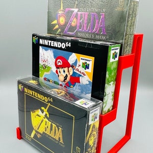 N64 OVP Stand / Display Stand - 3D printed for up to 3 OVP / #GD-Nr-021