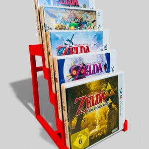 3DS Cover Stand / Display Ständer- 3D gedruckt / Spielehalter passend für 5x 3DS Games Cover / Module GDX#001